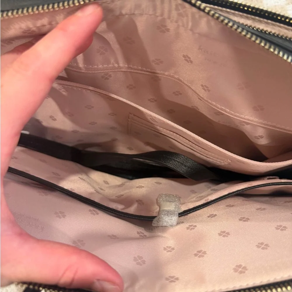 kate spade Black Leather Laptop Bag